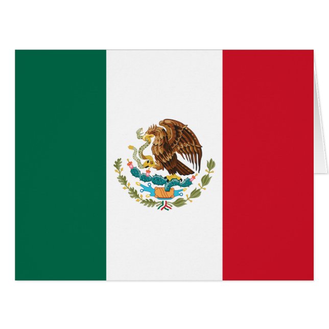 Mexiko-Flagge, Bandera de Mexikos (Vorderseite (Horizontal))