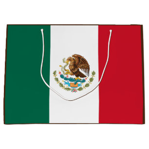 Mexiko-Flagge, Bandera de Mexikos Große Geschenktüte