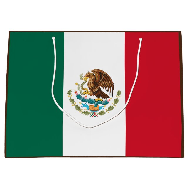 Mexiko-Flagge, Bandera de Mexikos Große Geschenktüte (Vorderseite)
