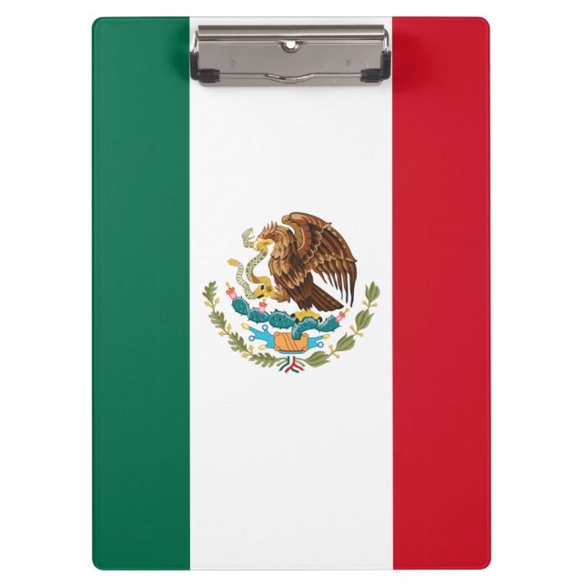 Mexiko-Flagge, Bandera de Mexikos Klemmbrett (Vorderseite)