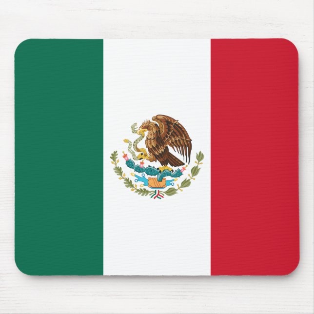 Mexiko-Flagge, Bandera de Mexikos Mousepad (Vorne)