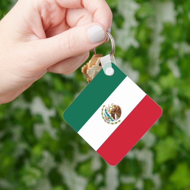 Mexiko-Flagge, Bandera de Mexikos Schlüsselanhänger (Hand)