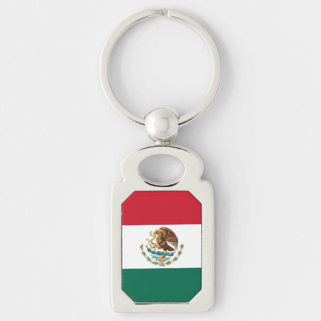 Mexiko-Flagge, Bandera de Mexikos Schlüsselanhänger (Vorderseite)