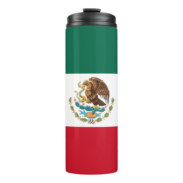 Mexiko-Flagge, Bandera de Mexikos Thermosbecher (Vorderseite)
