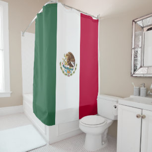Mexiko-Flagge Duschvorhang