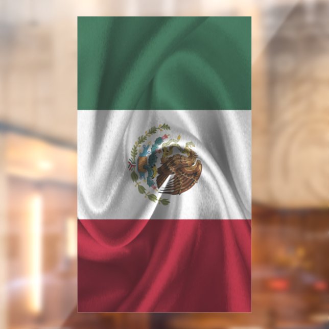 Mexiko-Flagge Fensteraufkleber (Blatt 2)