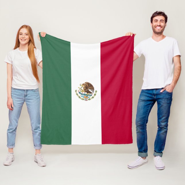 Mexiko-Flagge Fleecedecke (Beispiel)
