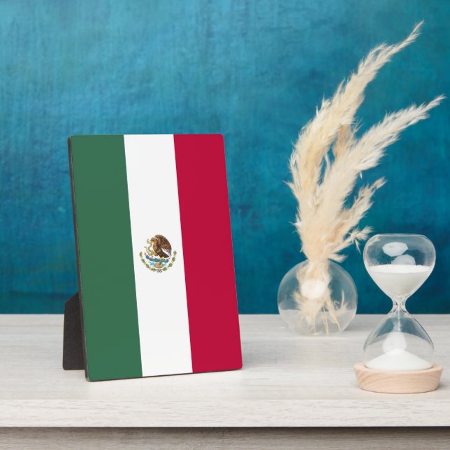 Mexiko-Flagge Fotoplatte (Seite)