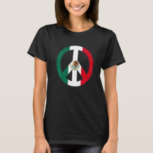 Mexiko Flagge Friedenszeichen Mexiko T-Shirt
