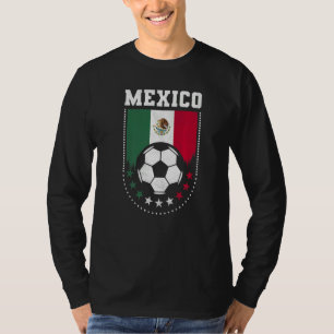 Mexiko-Flagge Fußballfan T-Shirt