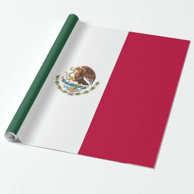 Mexiko-Flagge Geschenkpapier (Ungerollt)