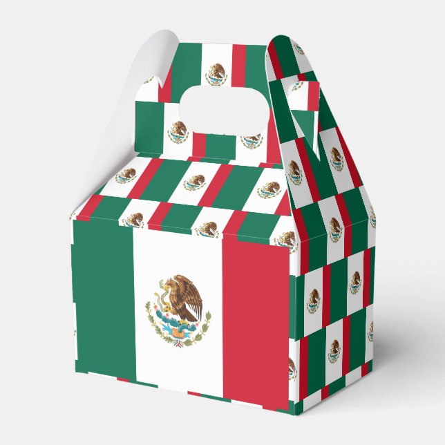 Mexiko-Flagge Geschenkschachtel (Rückseite)