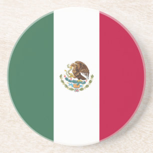 Mexiko-Flagge Getränkeuntersetzer