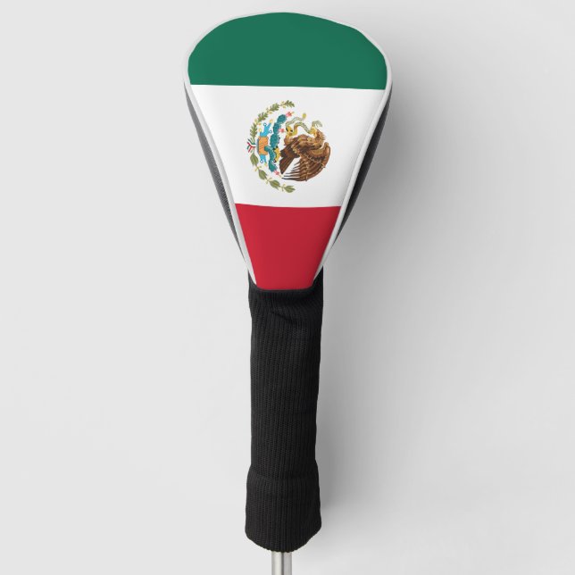 Mexiko-Flagge Golf Headcover (Vorderseite)