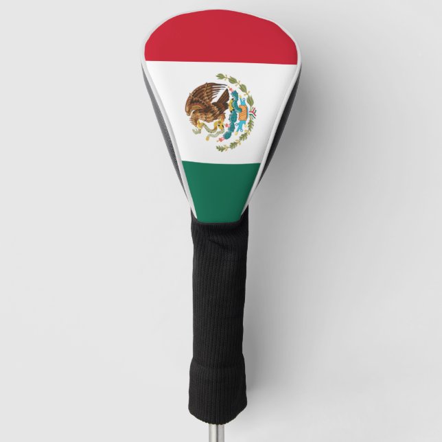 Mexiko-Flagge Golf Headcover (Vorderseite)