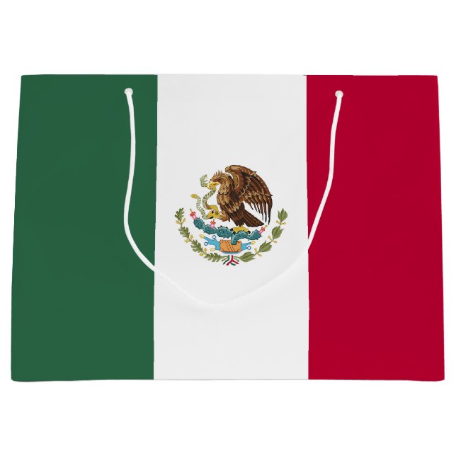 Mexiko-Flagge Große Geschenktüte (Vorderseite)