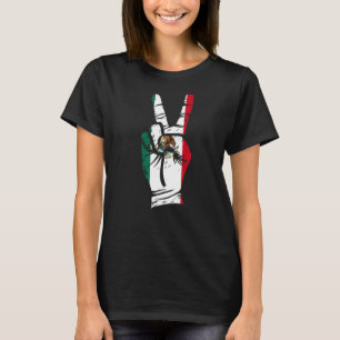 Mexiko Flagge Hand Frieden Mexiko T-Shirt