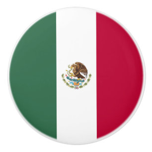 Mexiko-Flagge Keramikknauf