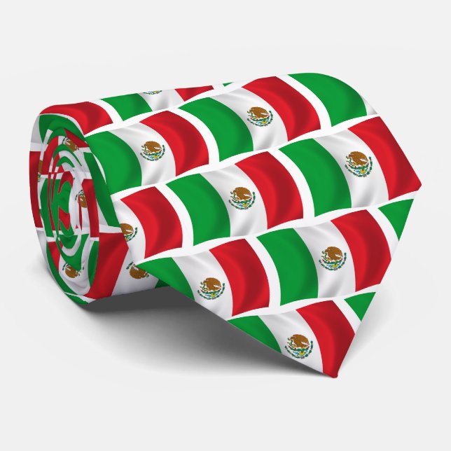 Mexiko-Flagge-Krawatte Krawatte (Gerollt)