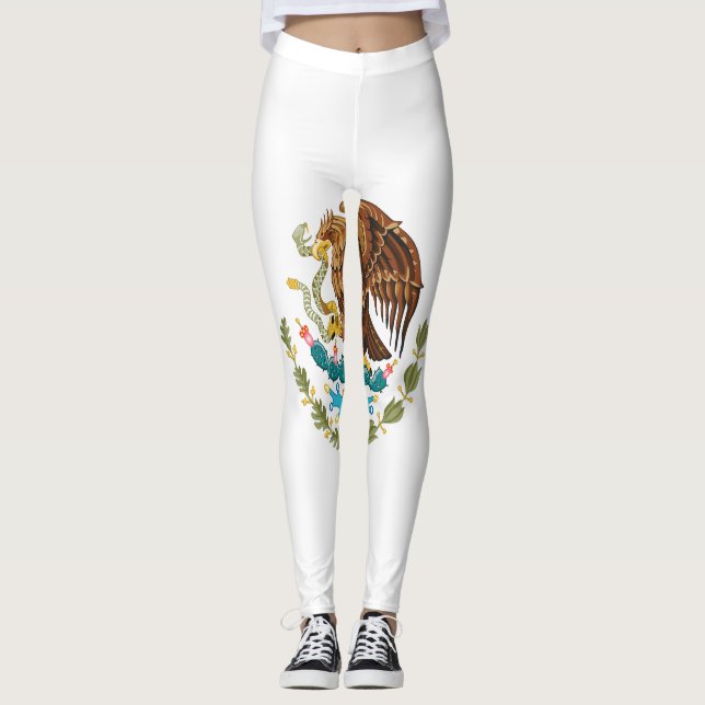 Mexiko-Flagge Leggings (Vorderseite)