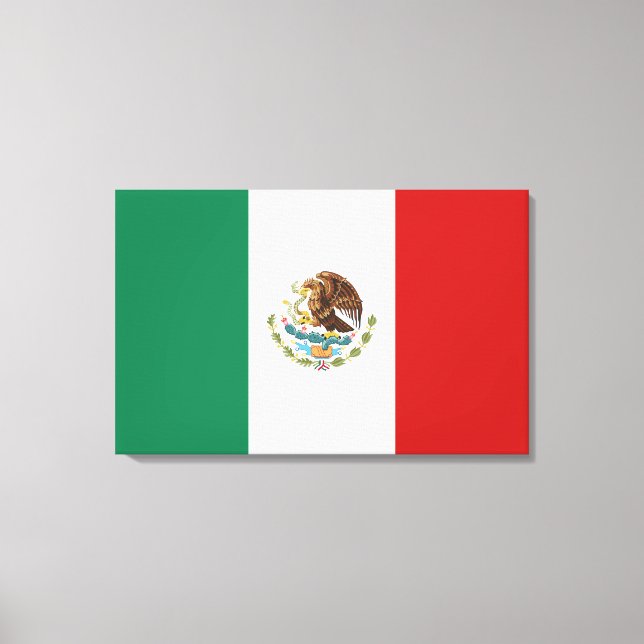 Mexiko-Flagge Leinwanddruck (Vorderseite)