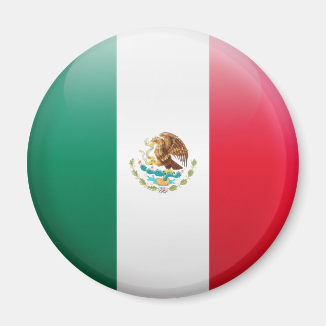 Mexiko-Flagge Magnet (Vorne)