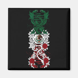 Mexiko-Flagge mexikanischer Stolz mexikanische Wur Magnet