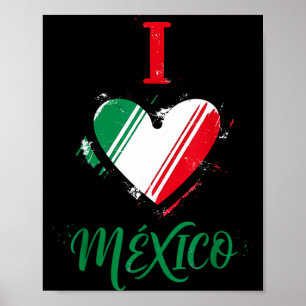 Mexiko-Flagge Mexikanischer Stolz Mexikanische Wur Poster