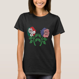 Mexiko - Flagge Mexikos - Amerikanische Flagge Ros T-Shirt