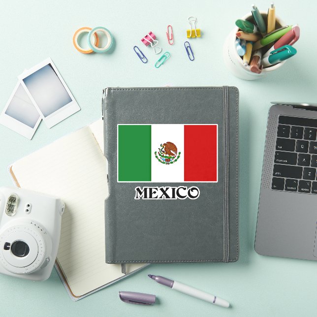 Mexiko, Flagge Mexikos, Aufkleber (iPad Hülle)