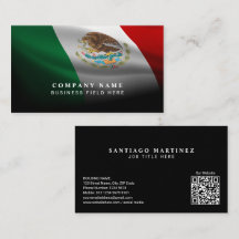 Mexiko-Flagge mit QR-Code | Professionell