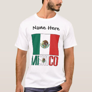 Mexiko-Flagge Personalisiert T-Shirt
