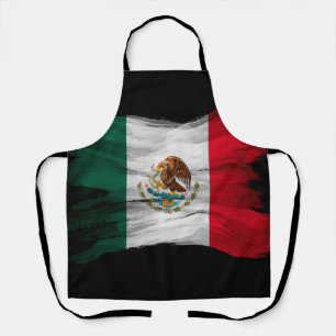 Mexiko-Flagge Pinselstrich, Nationalflagge Schürze