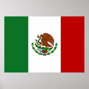 Mexiko-Flagge Poster