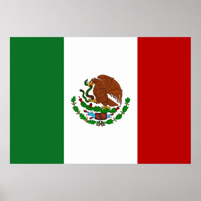 Mexiko-Flagge Poster (Vorne)