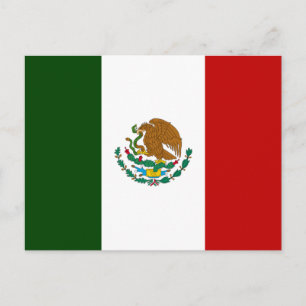Mexiko-Flagge Postkarte