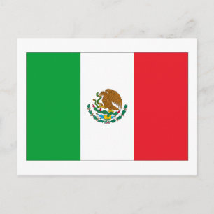 Mexiko-Flagge Postkarte