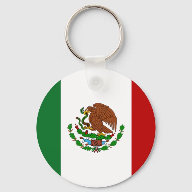 Mexiko-Flagge Schlüsselanhänger (Vorderseite)