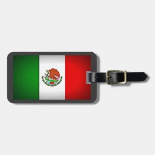 Mexiko-Flagge stilisiert Gepäckanhänger
