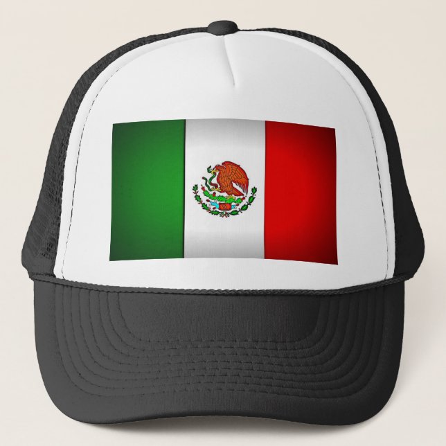 Mexiko-Flagge stilisiert Truckerkappe (Vorderseite)