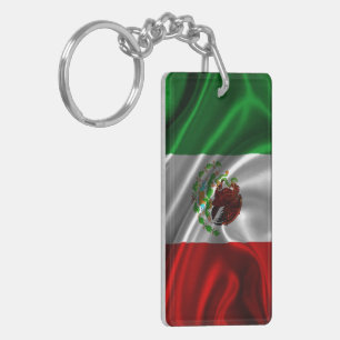 Mexiko-Flagge Stoff Schlüsselanhänger