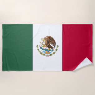 Mexiko-Flagge Strandtuch
