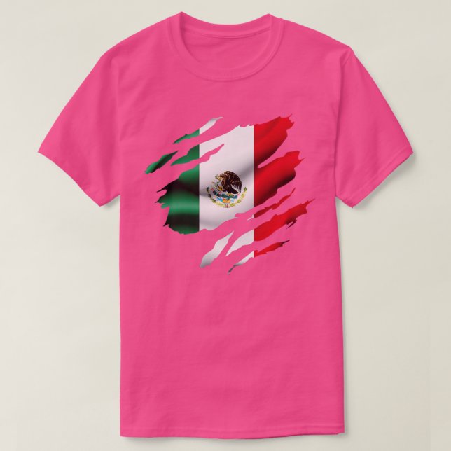 Mexiko-Flagge T-Shirt (Design vorne)