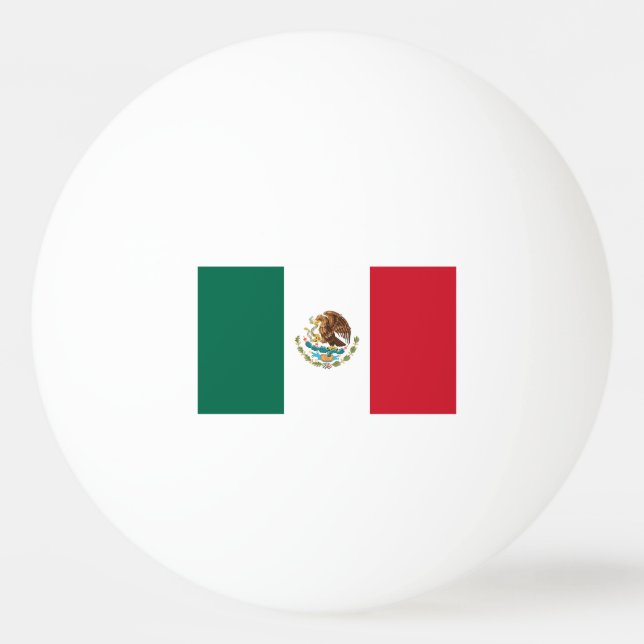 Mexiko Flagge Tischtennisbälle für Tischtennis Tischtennisball (Vorderseite)