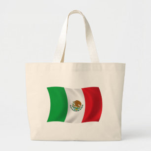 Mexiko-Flagge-Tragetasche Jumbo Stoffbeutel