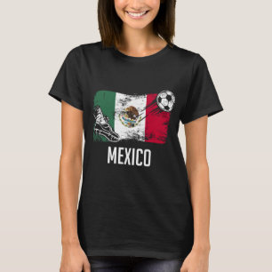 Mexiko-Flagge-Trikot Mexikanische Fußballmannschaf T-Shirt