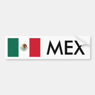 Mexiko-Flagge und MEX-Autoaufkleber Autoaufkleber