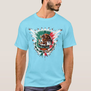 Mexiko-Flaggen-T-Shirt. T-Shirt