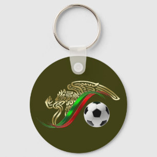 Mexiko-Flaggenemblem Fußball futbol Logo Schlüsselanhänger
