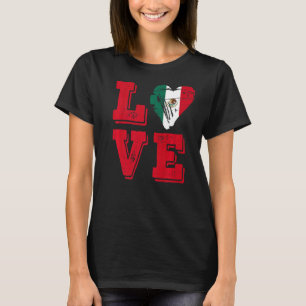 Mexiko Flaggenstaaten Liebe Mexiko 2 T-Shirt